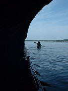 Don exiting a cave