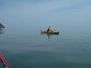 Don battling the fierce Bay of Fundy seas