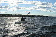 Bernard in his Swift kayak